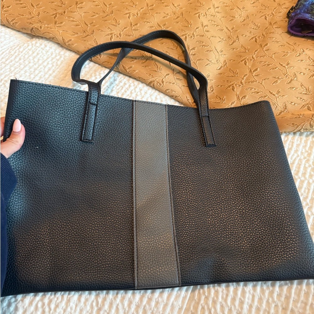 Vince Camuto Black and Gray Laptop Bag